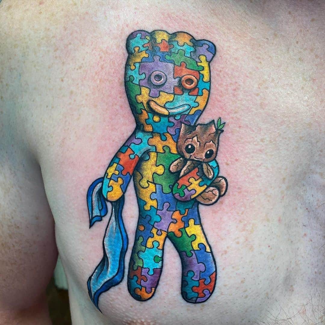 Stitch Autism Tattoo 
