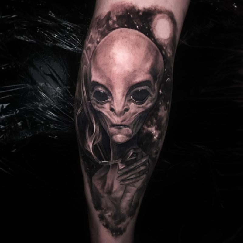 The Depth In Alien Tattoo Design 3