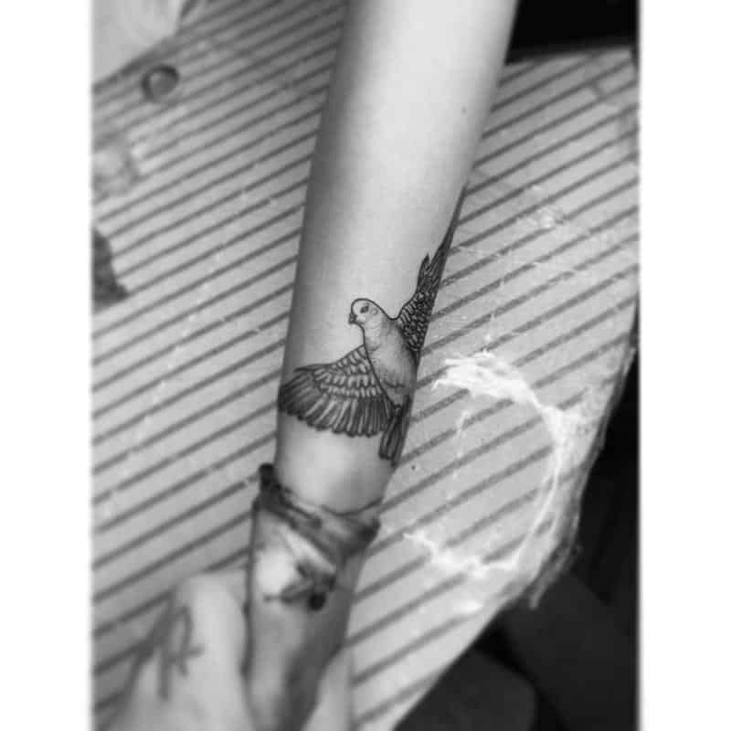 The Dove Wrist Tattoo 2