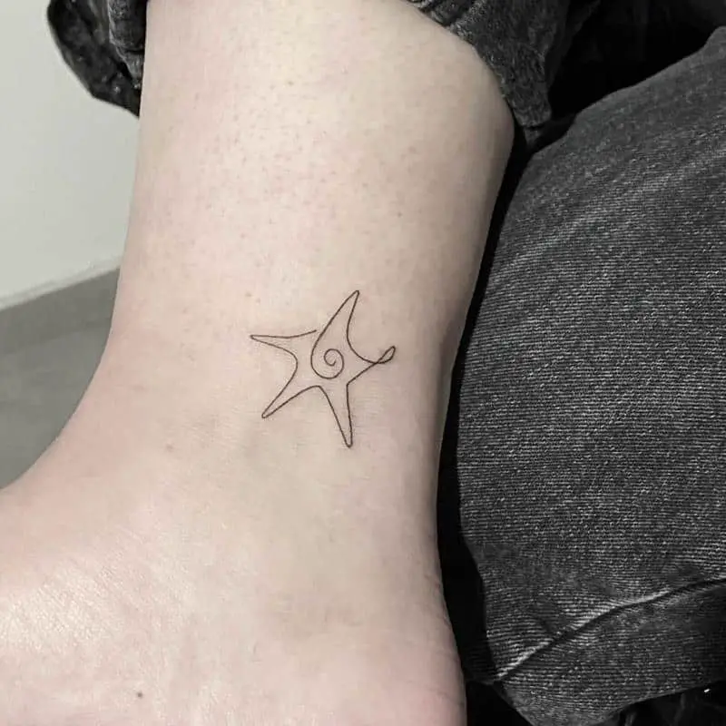 The Minimal Starfish Tattoos 2