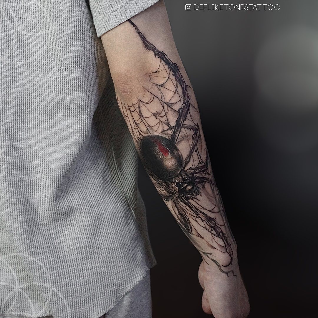 Arm Spinne Tattoo Designs Große Tinte 
