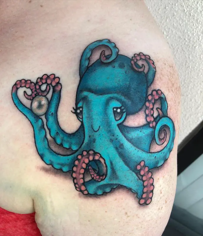 Cartoon Octopus Tattoo 1