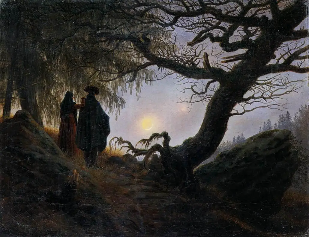 Caspar David Friedrich – Man and Woman Contemplating the Moon