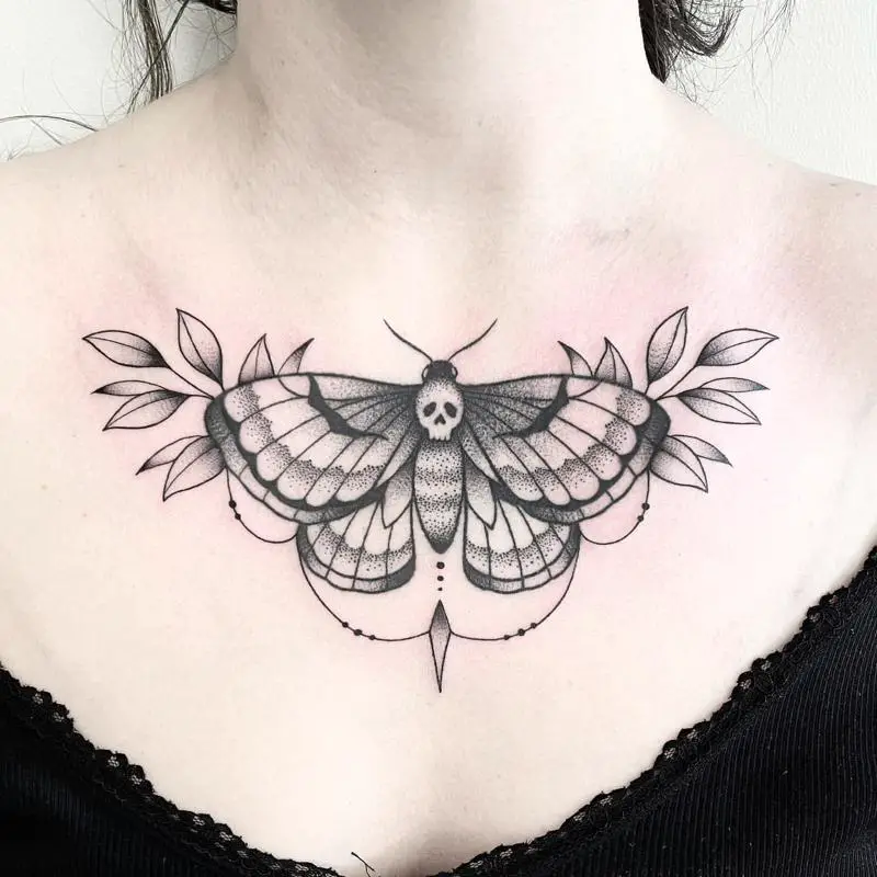 Chest Tattoo For Girls 1