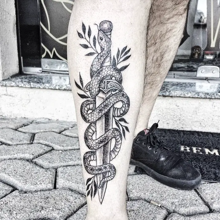Tattoo uploaded by Chazz hysell • #snake #snaketattoo #dagger #daggertattoo  #snakeanddagger #traditional #traditionaltattoo #traditionaltattoos  #TraditionalArtist #bold #BoldTattoos #boldwillhold #arm #armtattoo  #forearm #forearmtattoo #color #colorful ...