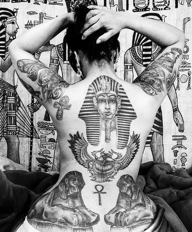 Egyptian Tattoos Back placement