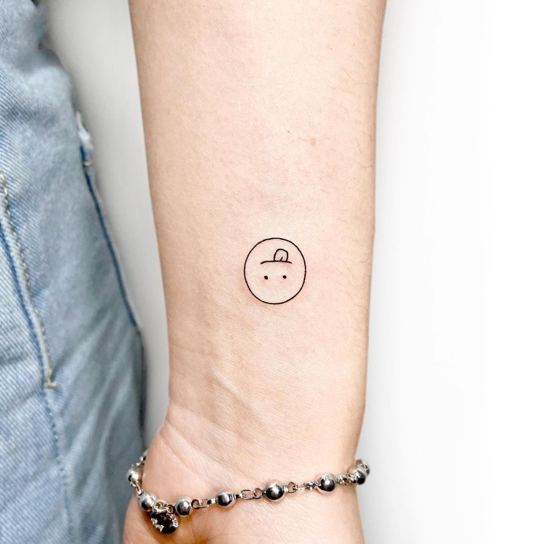 Funny Smiley Face Tattoo