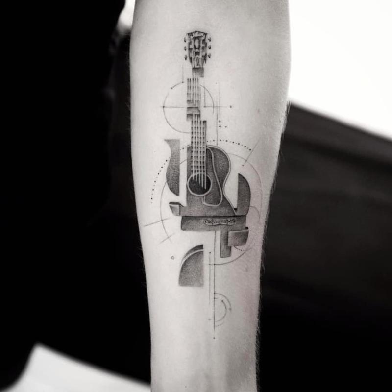 guitar tattoo design by Rickzor1983 on DeviantArt
