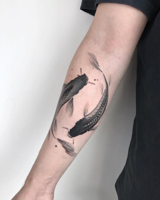 Koi Fish Tattoo That Show Courage and Bravery 1