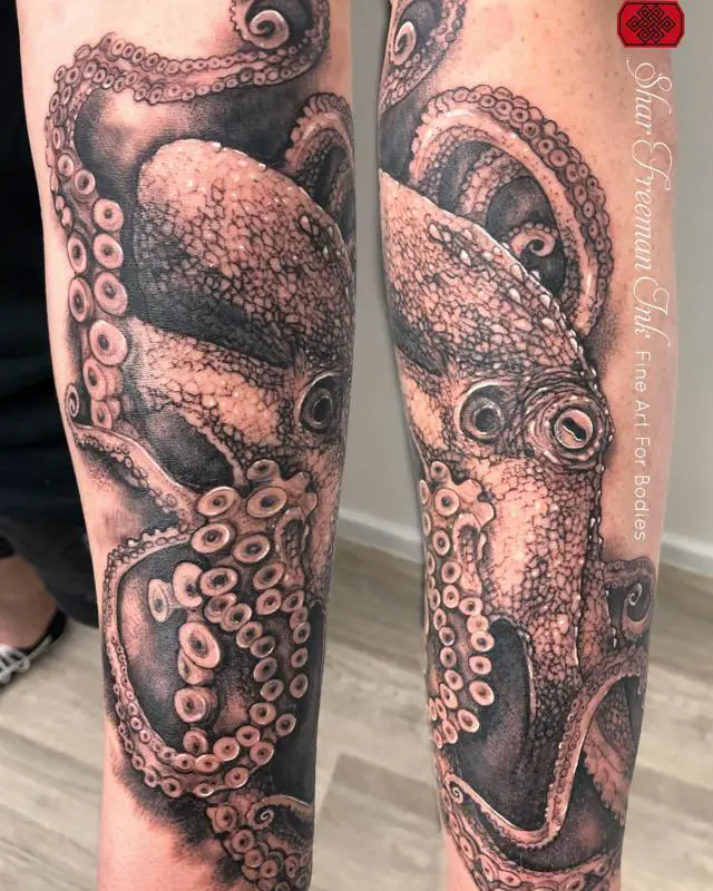 Realistic Octopus Tattoo 3