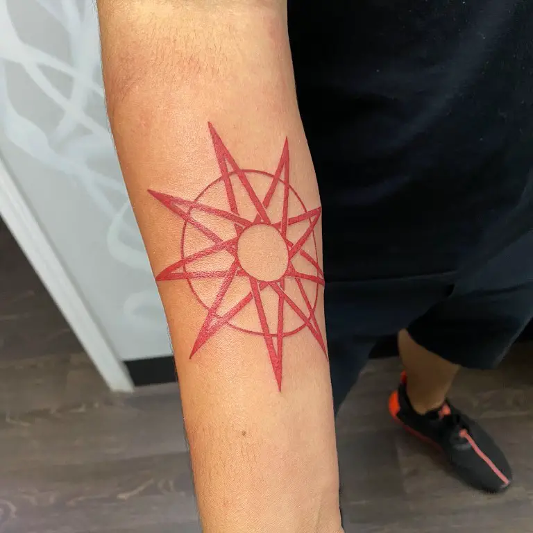 Red Tattoos That Show Courage and Bravery 6