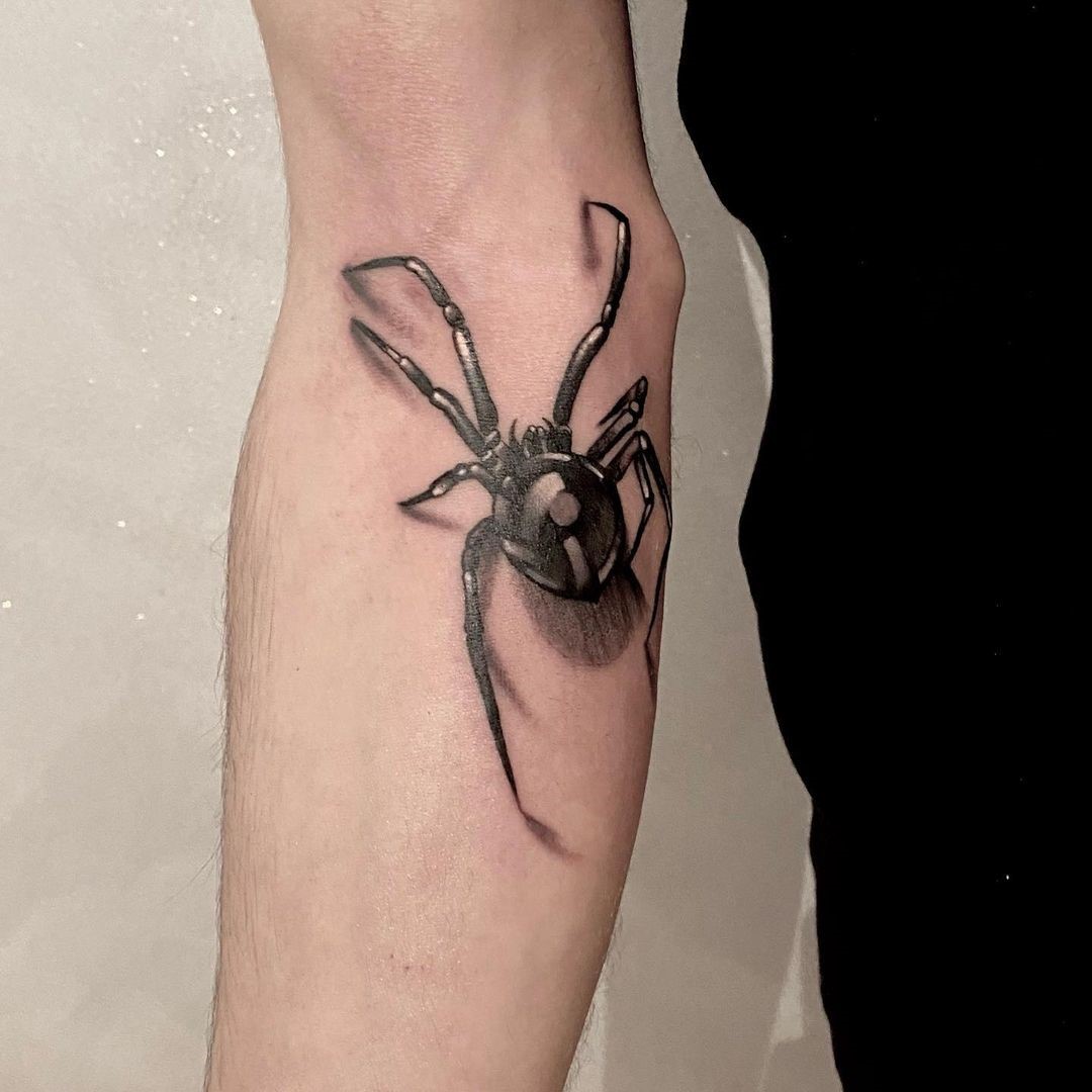 Spinne 3d Tattoo-Kunst