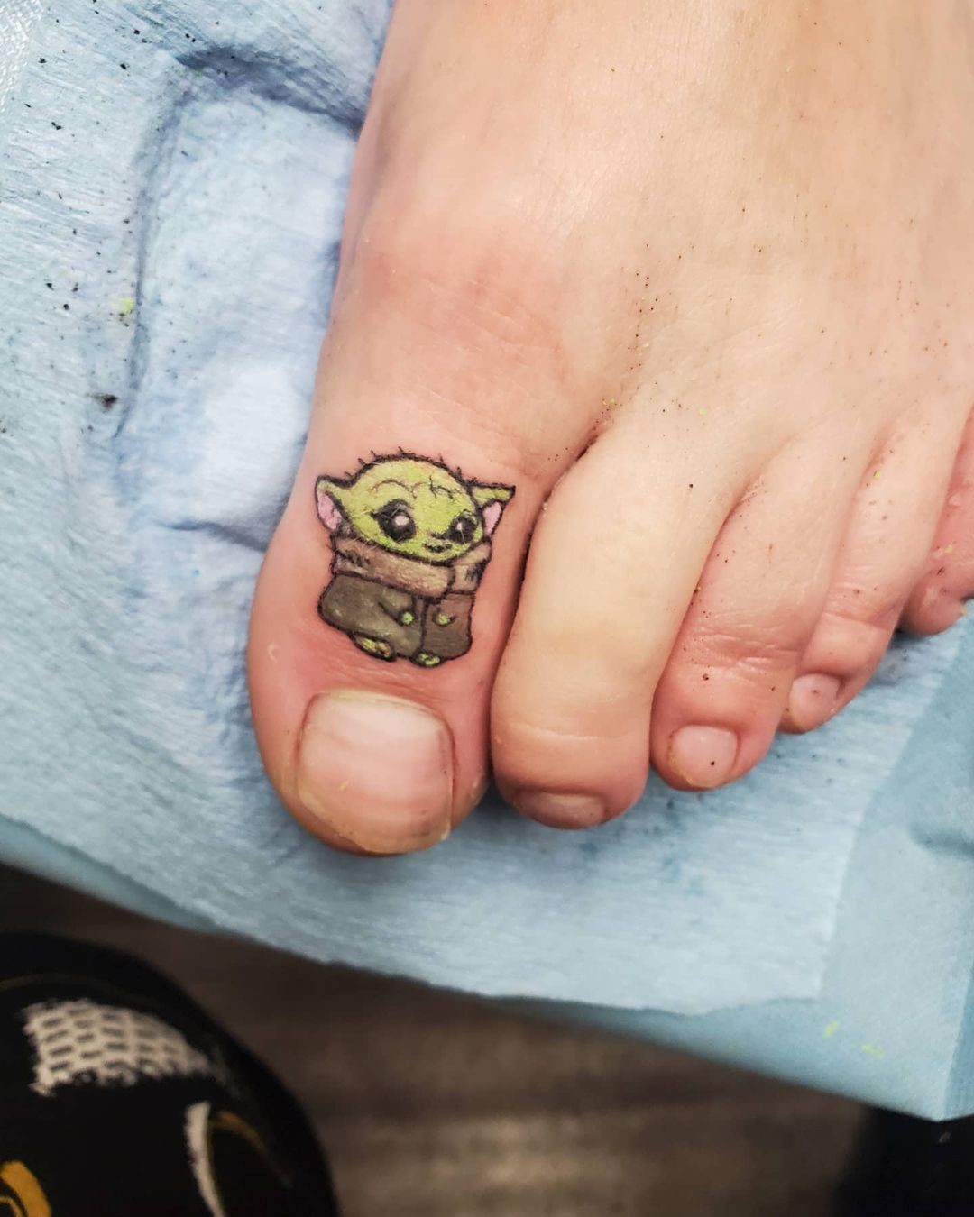 Alien Toe Tattoo 