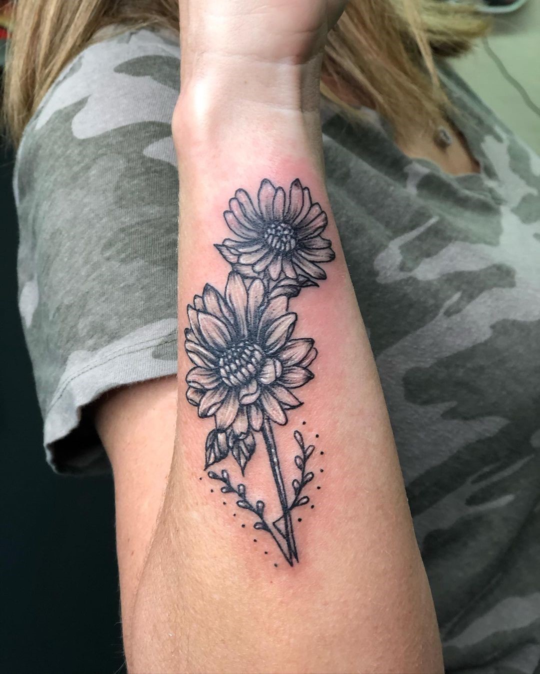 Top 30 Beautiful Aster Flower Tattoo Design Ideas 2023 Updated  Saved  Tattoo