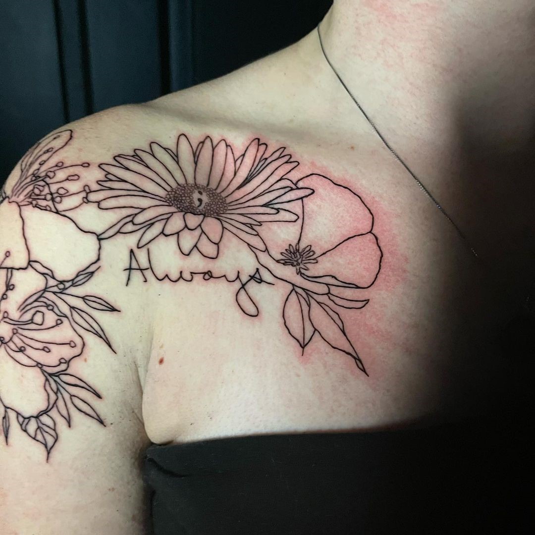 Top 30 Beautiful Aster Flower Tattoo Design Ideas (2023 Updated) - Saved  Tattoo