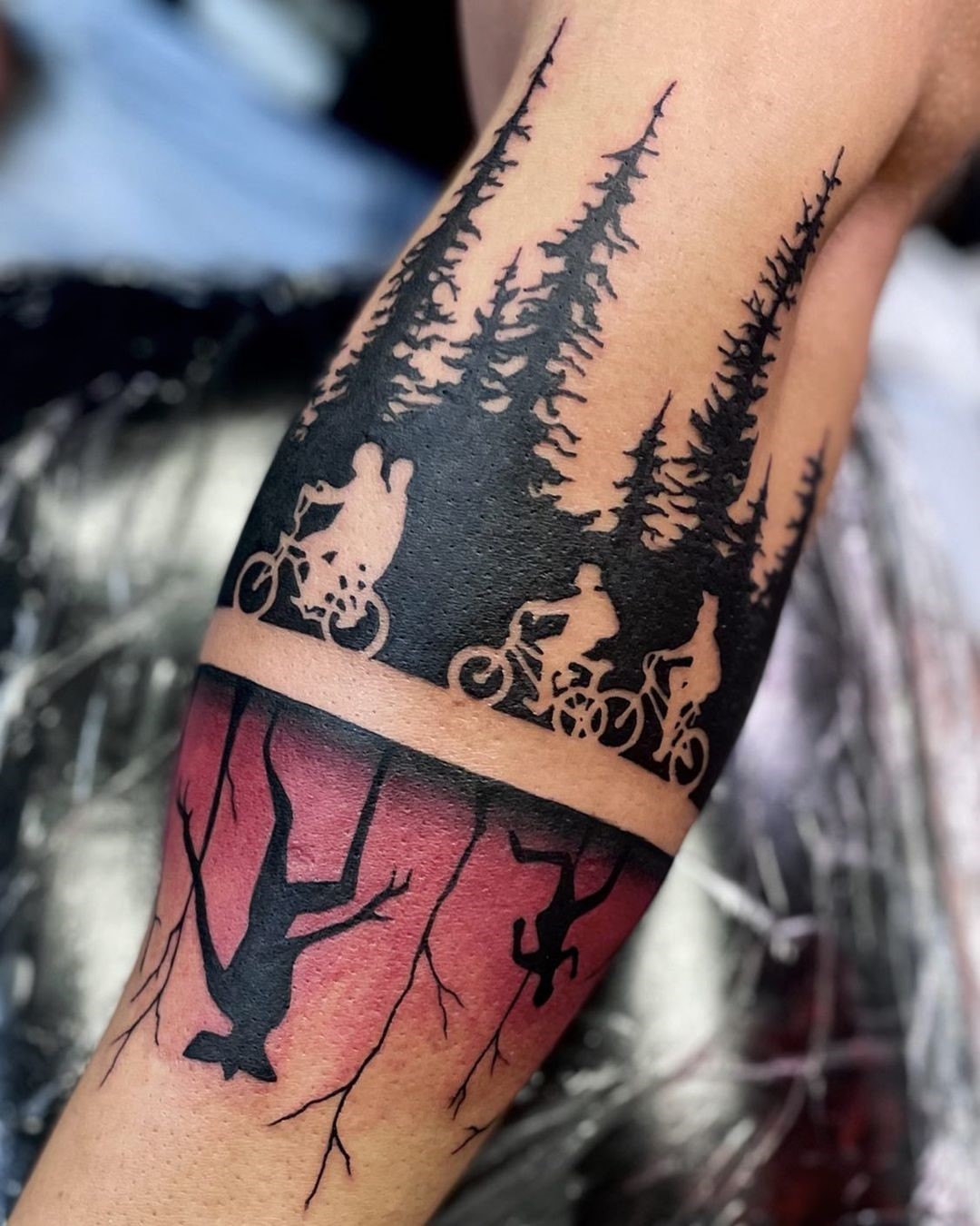 Bear Forest Tattoo Artsy Idea