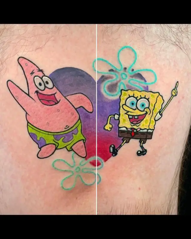 Best Friend Tattoo Sponge Bob 2