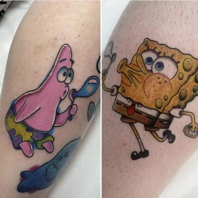 Best Friend Tattoo Sponge Bob 3