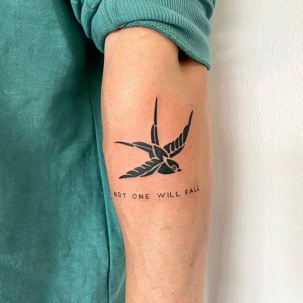 Black Sparrow Tattoo