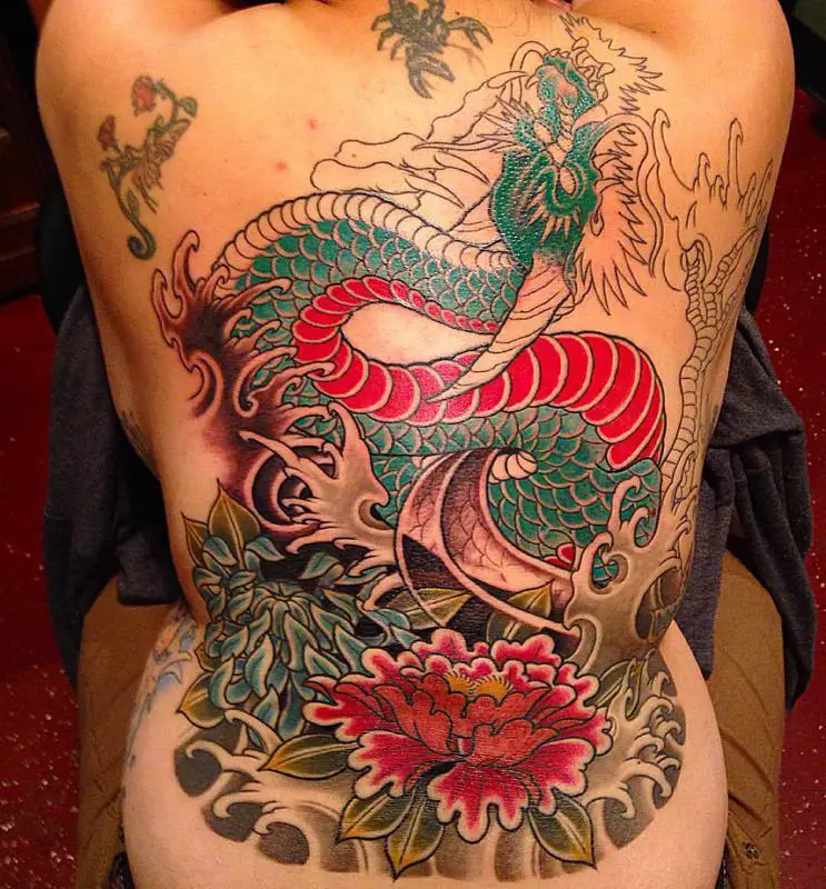 Chrysanthemum and Dragon Tattoo 1