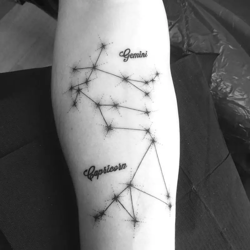 Constellation Gemini Tattoo 1