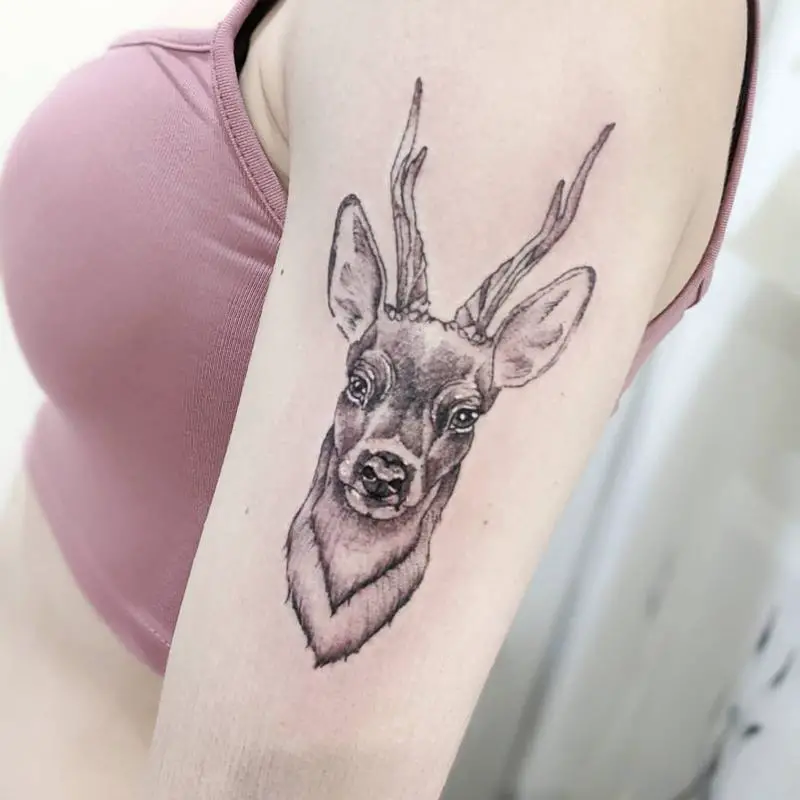 Deer Gemini Tattoo 2