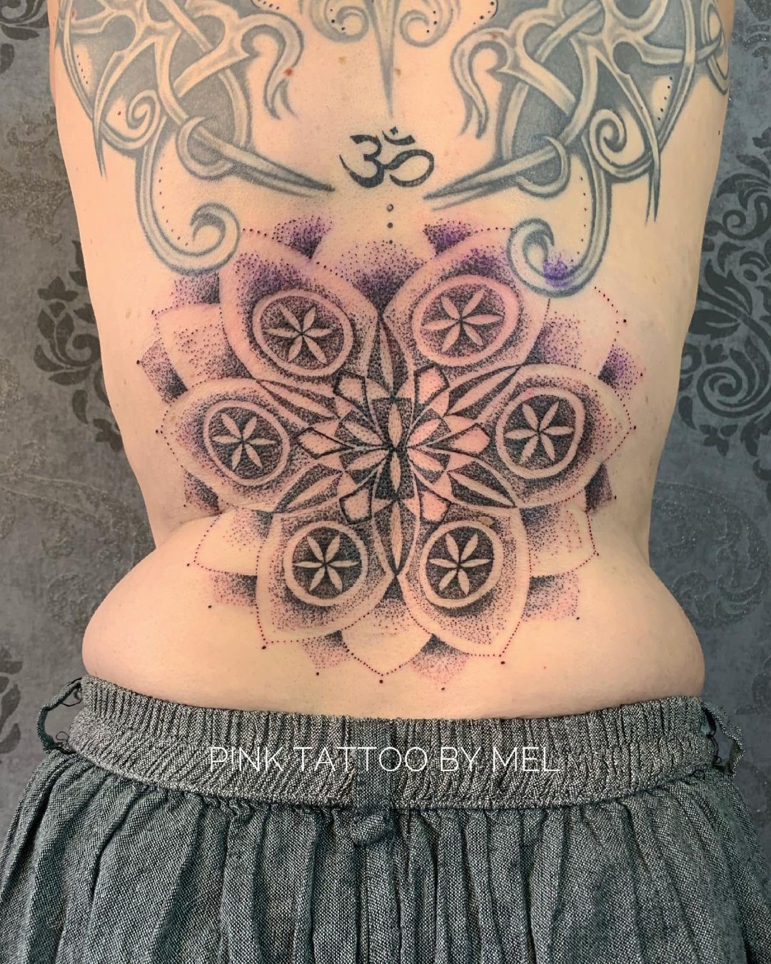 Detailed & Dramatic Flower Of Life Tattoo 