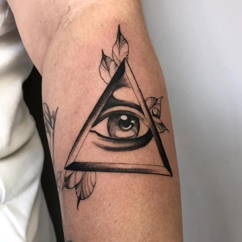 Eye of Providence Triangle Tattoos 1