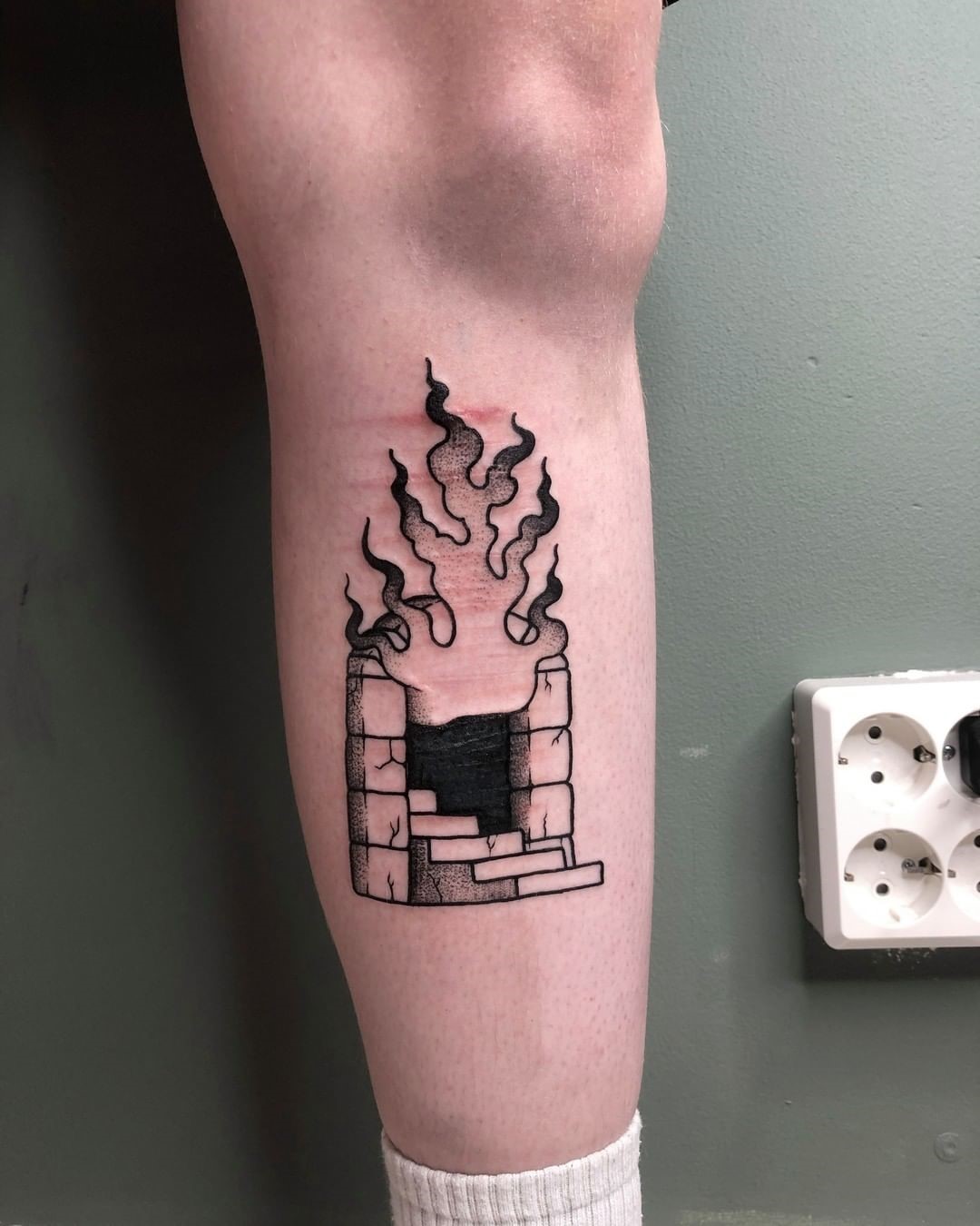 Fire Sign Tattoo 