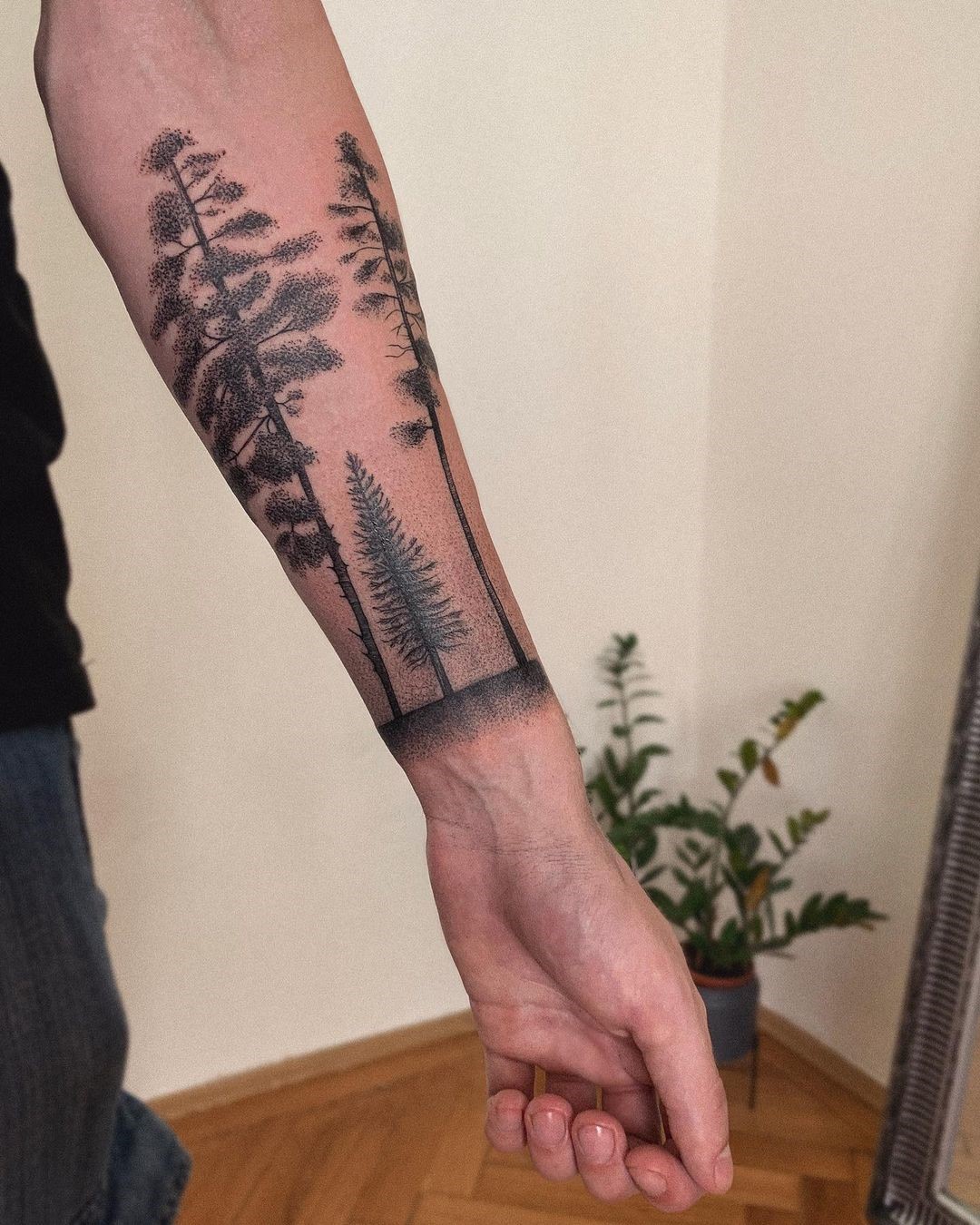 Forest Arm Tattoo Black Forest 