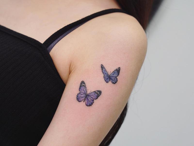 Gemini Butterfly Tattoo 3