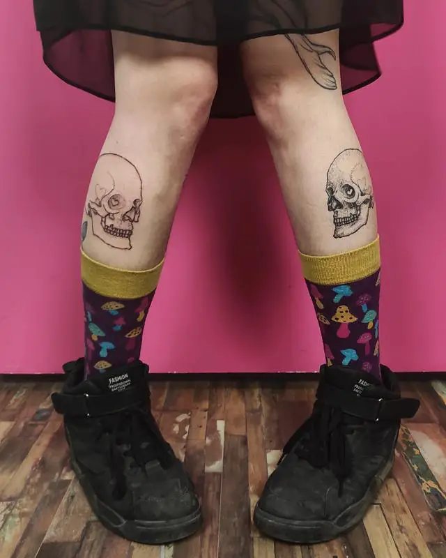 Gemini Skull Tattoo 1