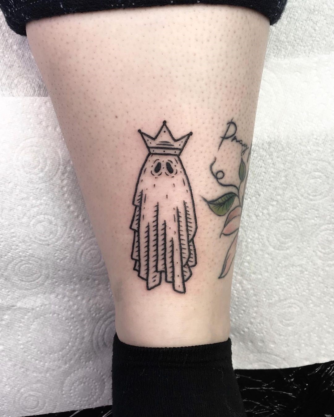 Ghost With A Crown Tattoo 