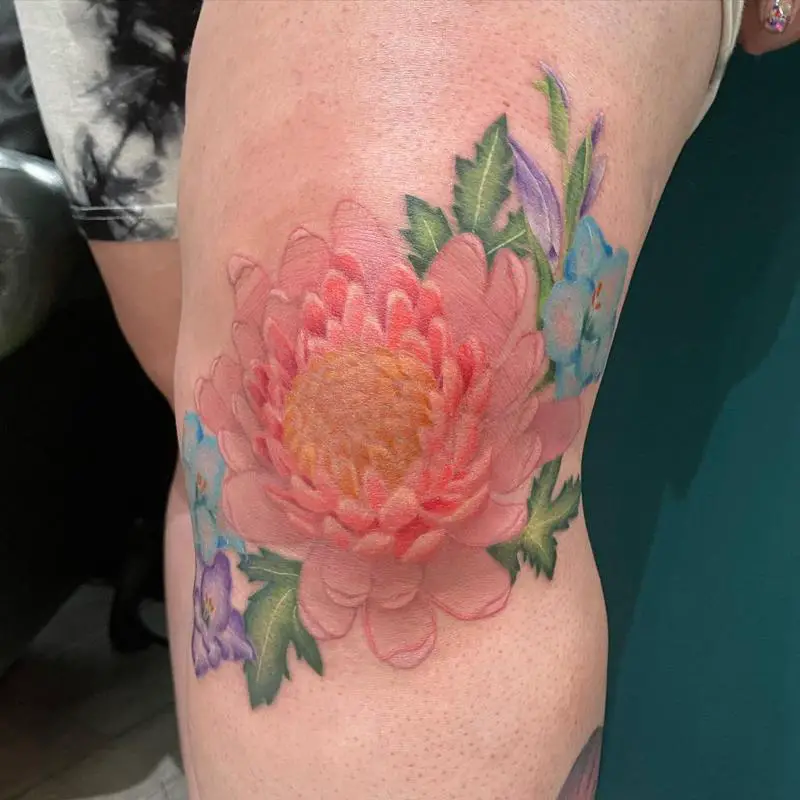 Illustrative Chrysanthemum Tattoos 1