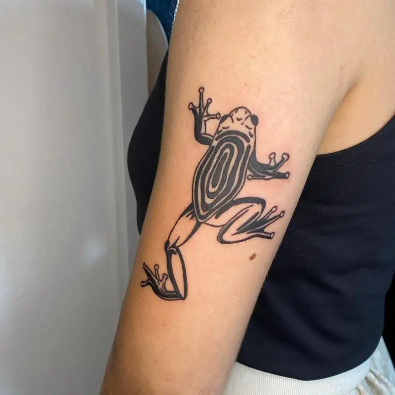 Inverted Frog Tattoo