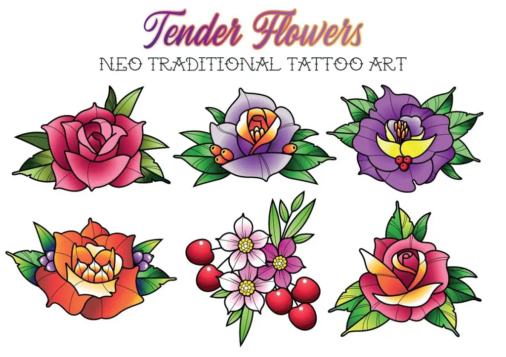 Neo-Traditional Tattoo Style - wide 6
