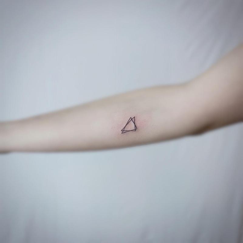 Overlapping Triangle Tattoo 2