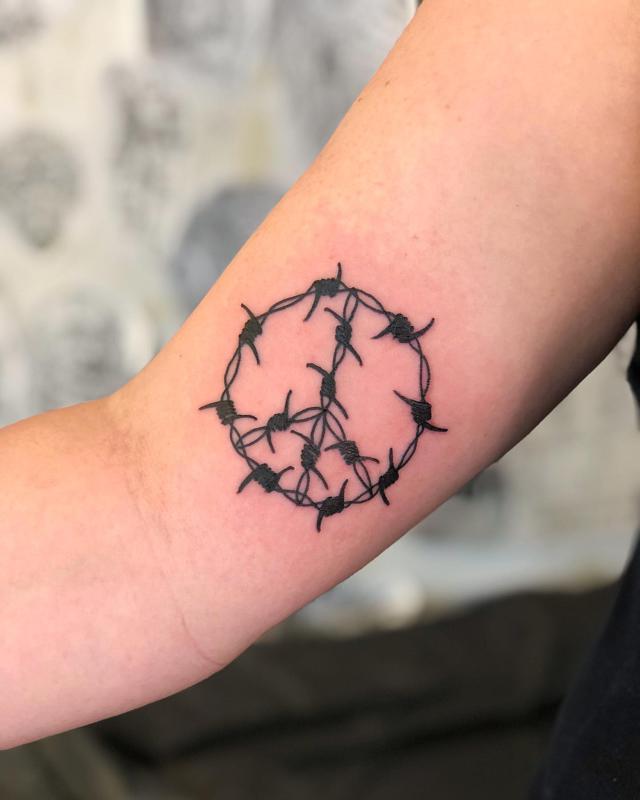 Peace Sign Tattoo 3