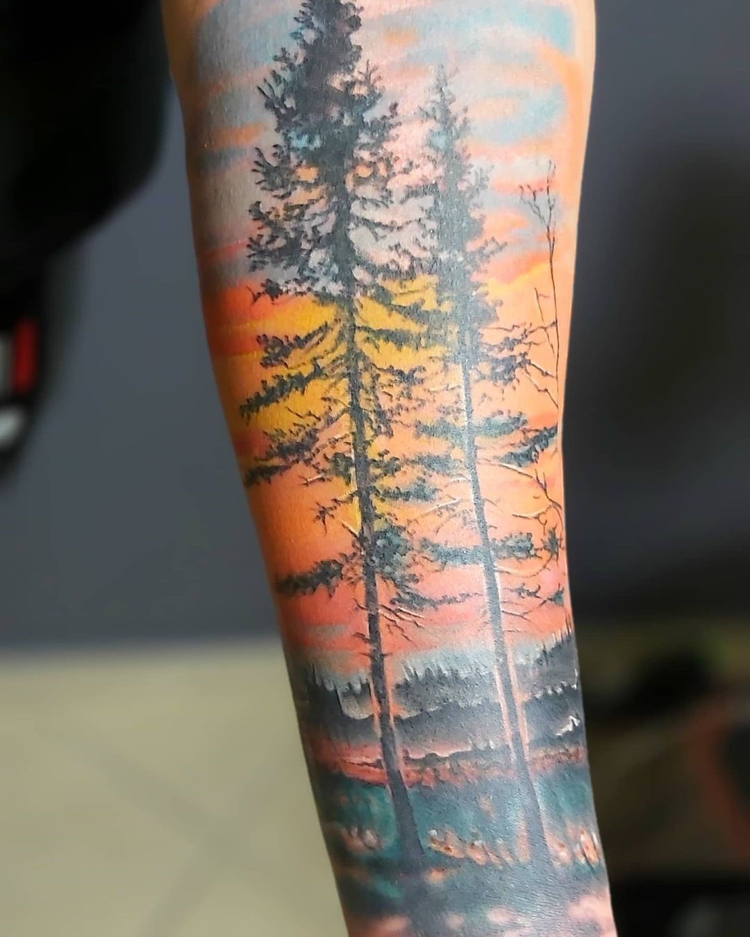 38 Gorgeous Landscape Tattoos Inspired by Nature - TattooBlend