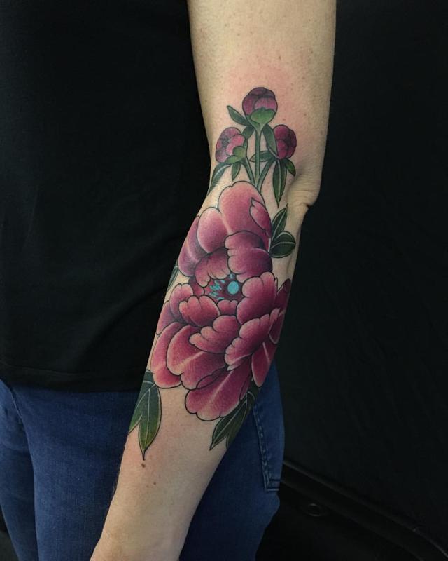 Purple Chrysanthemum Tattoo 1