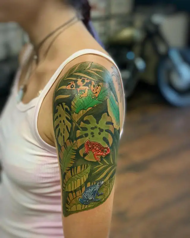 Rainforest Frogs Tattoo