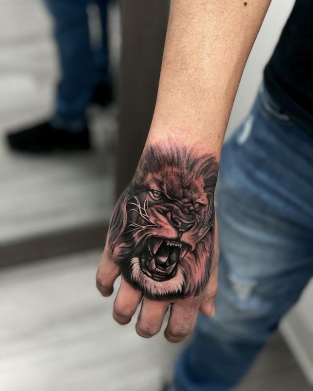 Roaring Lion Tattoo 2