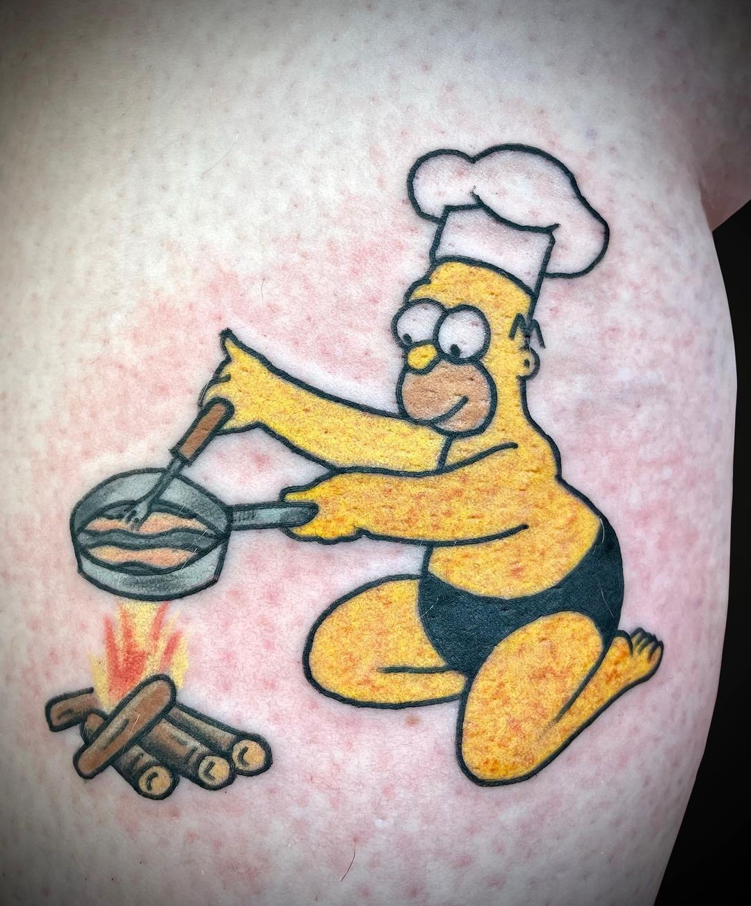 Simpsons Fire Tattoo 
