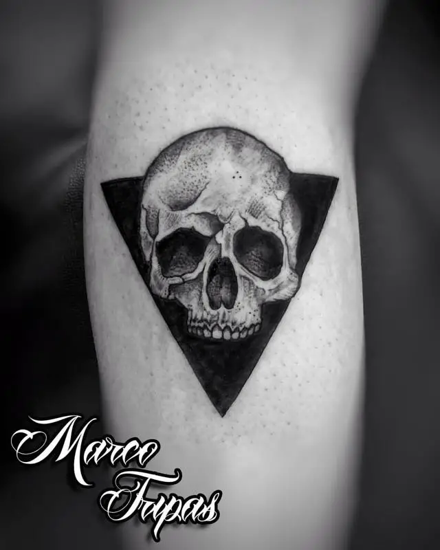 Skull Triangle Tattoo 1