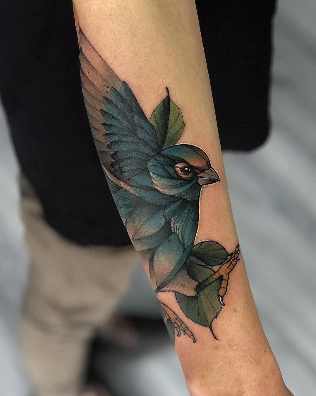 Sparrow Tattoo Traditional Ink 