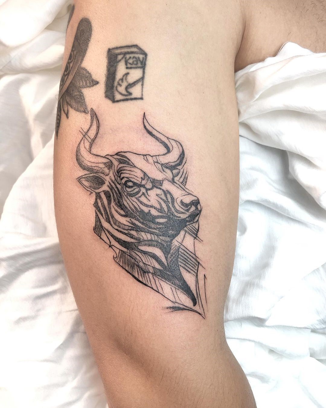 Bull tattoo - Animal Tattoos - Last Sparrow Tattoo