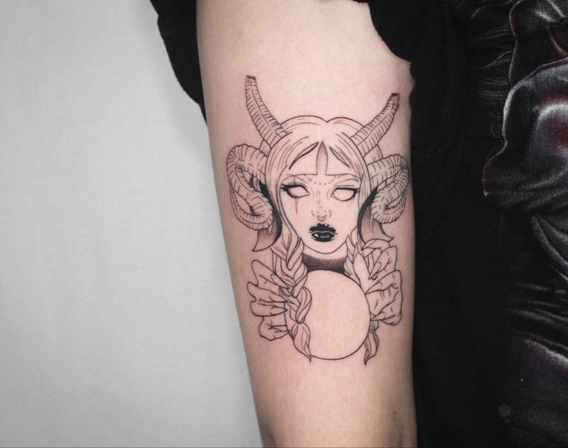 The Aries Girl Tattoo 5