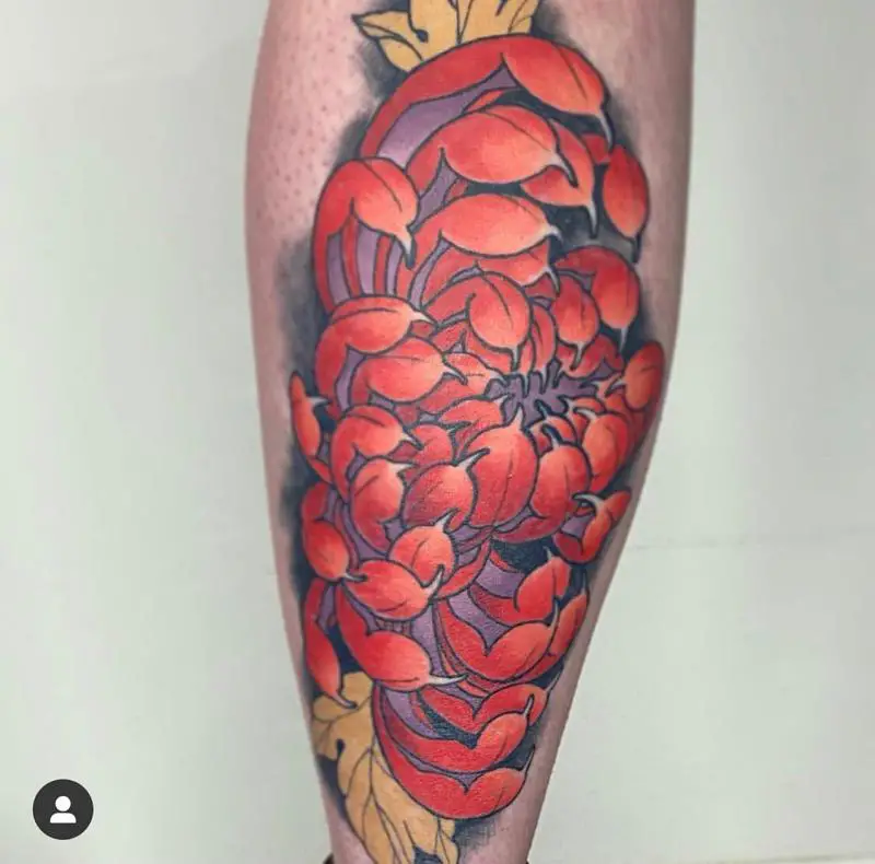 The Best Chrysanthemum Tattoo Ideas 1