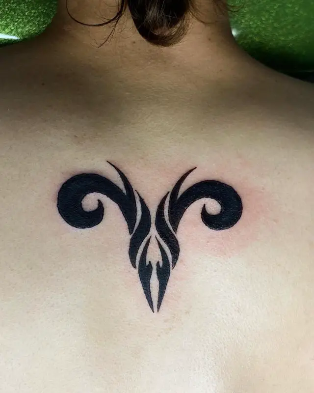 The Tribal Aries Tattoo 3