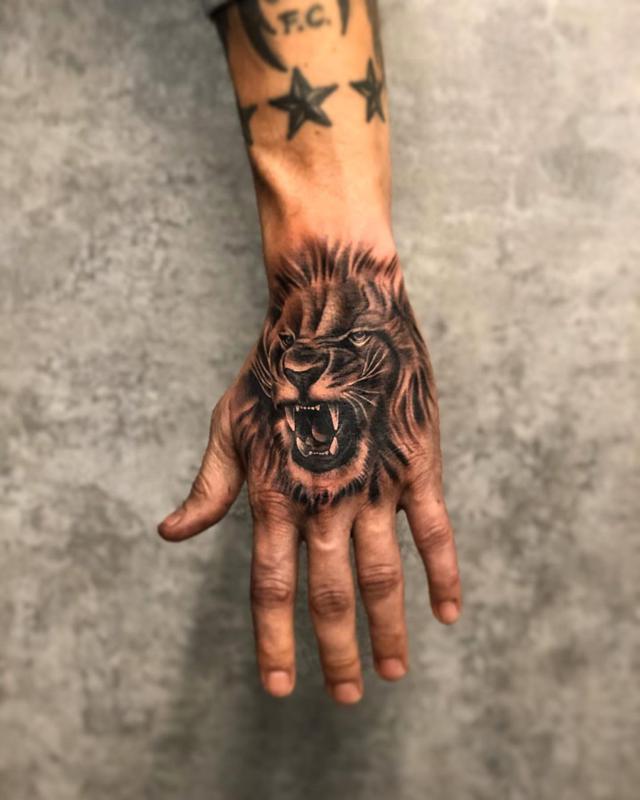 Tribal Lion Tattoo 1